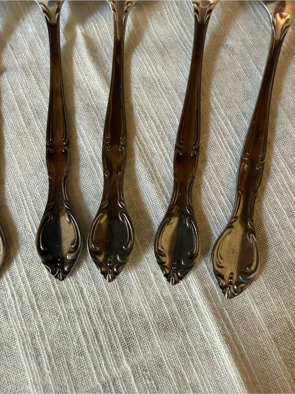 Hampton Court Japan Stainless Vintage Flatware Soup Spoons Set of 5